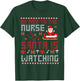 Christmas Santa Nurse Ugly Christmas Sweater T-Shirt - T-Shirt | Forest