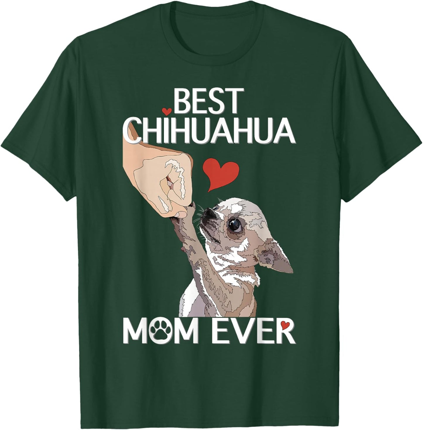 Best Chihuahua Mama Ever Dog Mama Chihuahua Women Chiwawa , black T-Shirt - T-Shirt | Forest