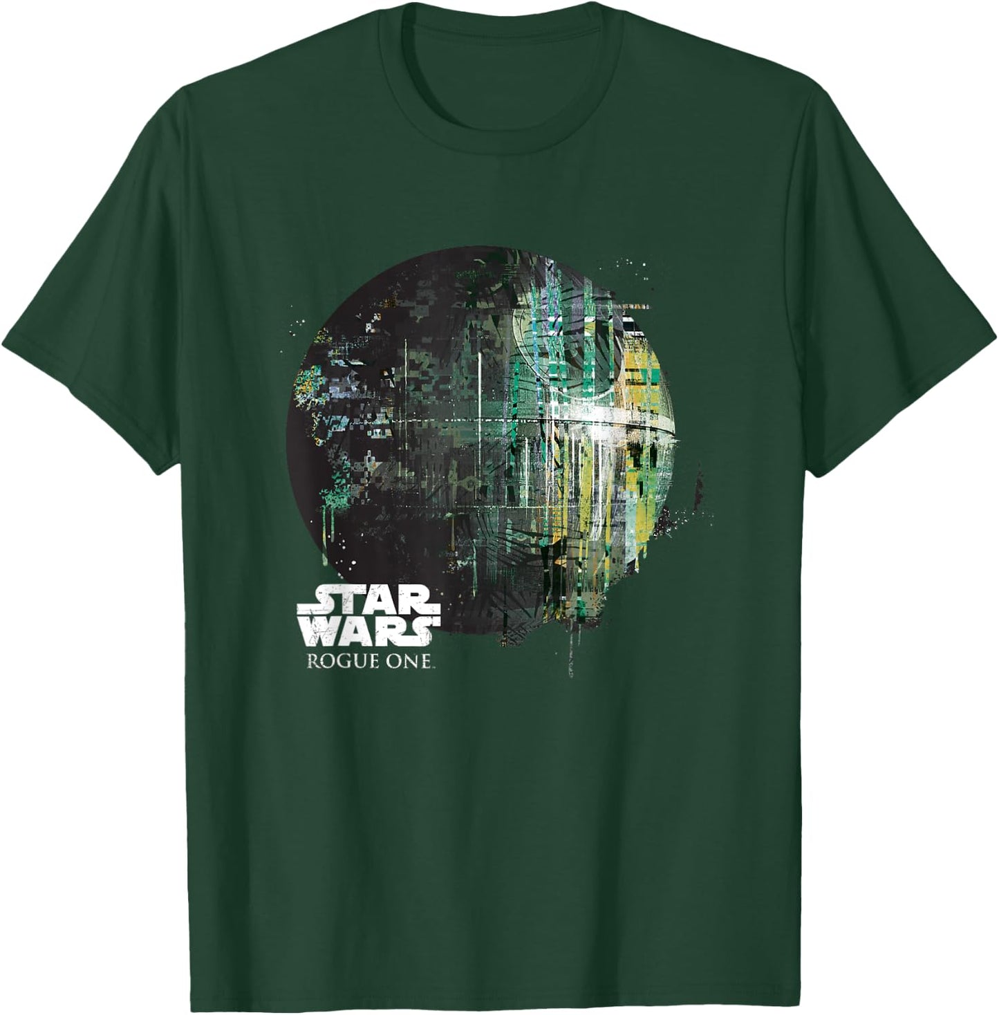Star Wars Rogue One Epic Death Star Dripping Big Chest Logo T-Shirt - T-Shirt | Forest