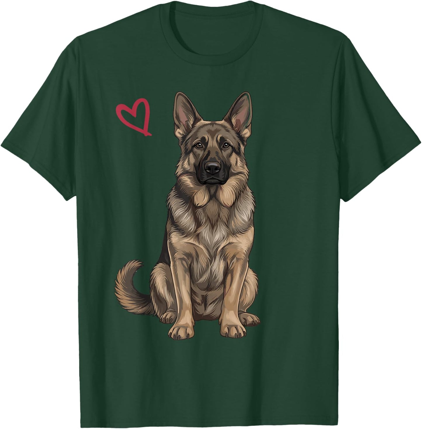 Sable German Shepherd T-Shirt - T-Shirt | Forest