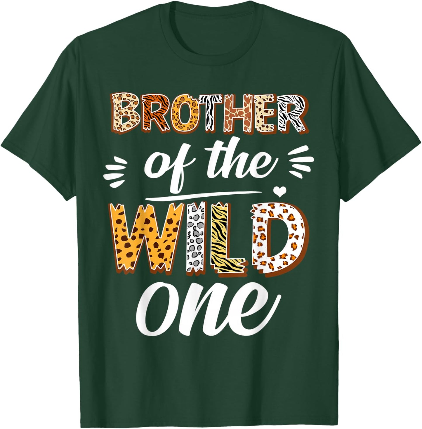 Brother Of The Wild One 1st Birthday Africa Safari Animals T-Shirt - T-Shirt | Forest