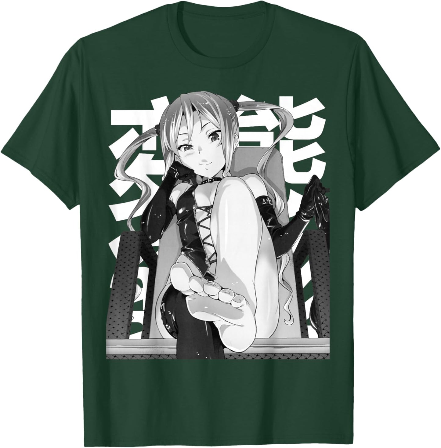 Anime FemDom Lewd Waifu JA2338D04V01 , black T-Shirt - T-Shirt | Forest