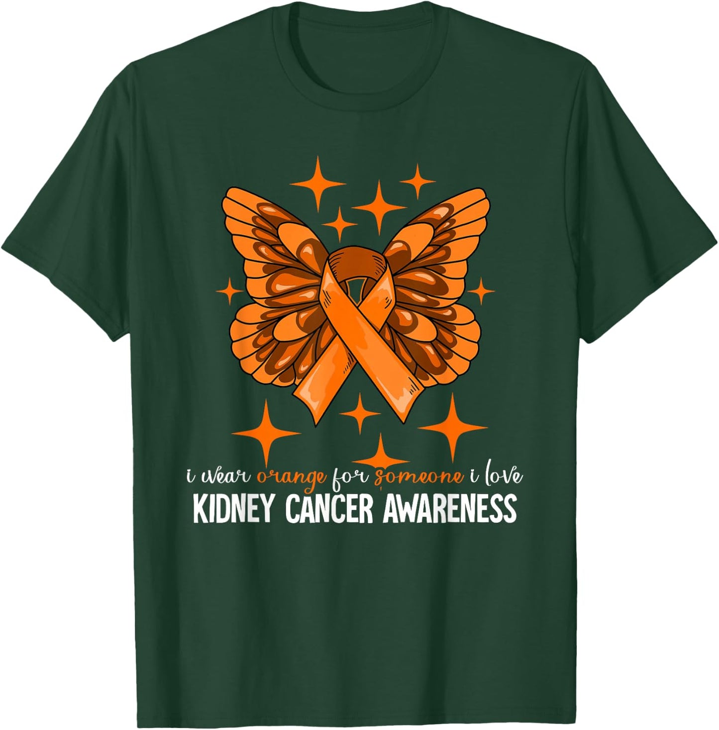 Kidney Cancer Gifts Kidney Cancer Awareness - Women's Black Short Sleeve Classic Fit - Small T-Shirt - T-Shirt | Forest