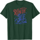 Retro Funny Red White and Rowdy Patriotic Cowgirl Rodeo Raglan Baseball T-Shirt - T-Shirt | Forest