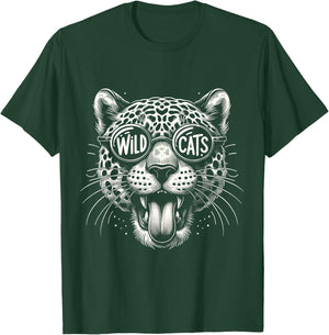 Wildcats School Sports Fan Team Spirit Back To school T-Shirt - T-Shirt | Forest