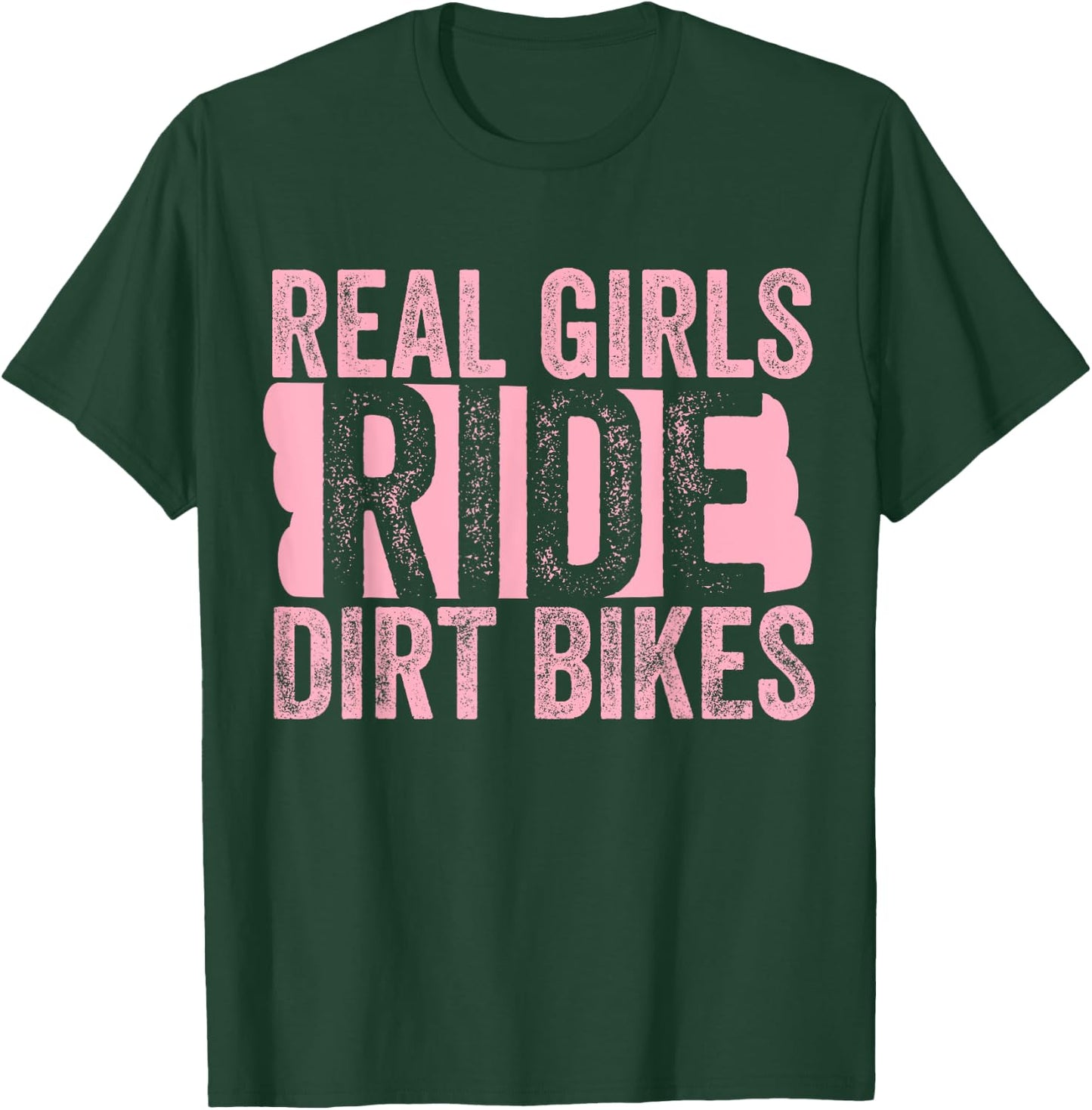 Motocross Girl Dirt Bike Queen Gift T-Shirt - T-Shirt | Forest