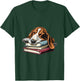 Basset Hound Books Dog Breed Graphic Men Women Girls Kids T-Shirt - T-Shirt | Forest