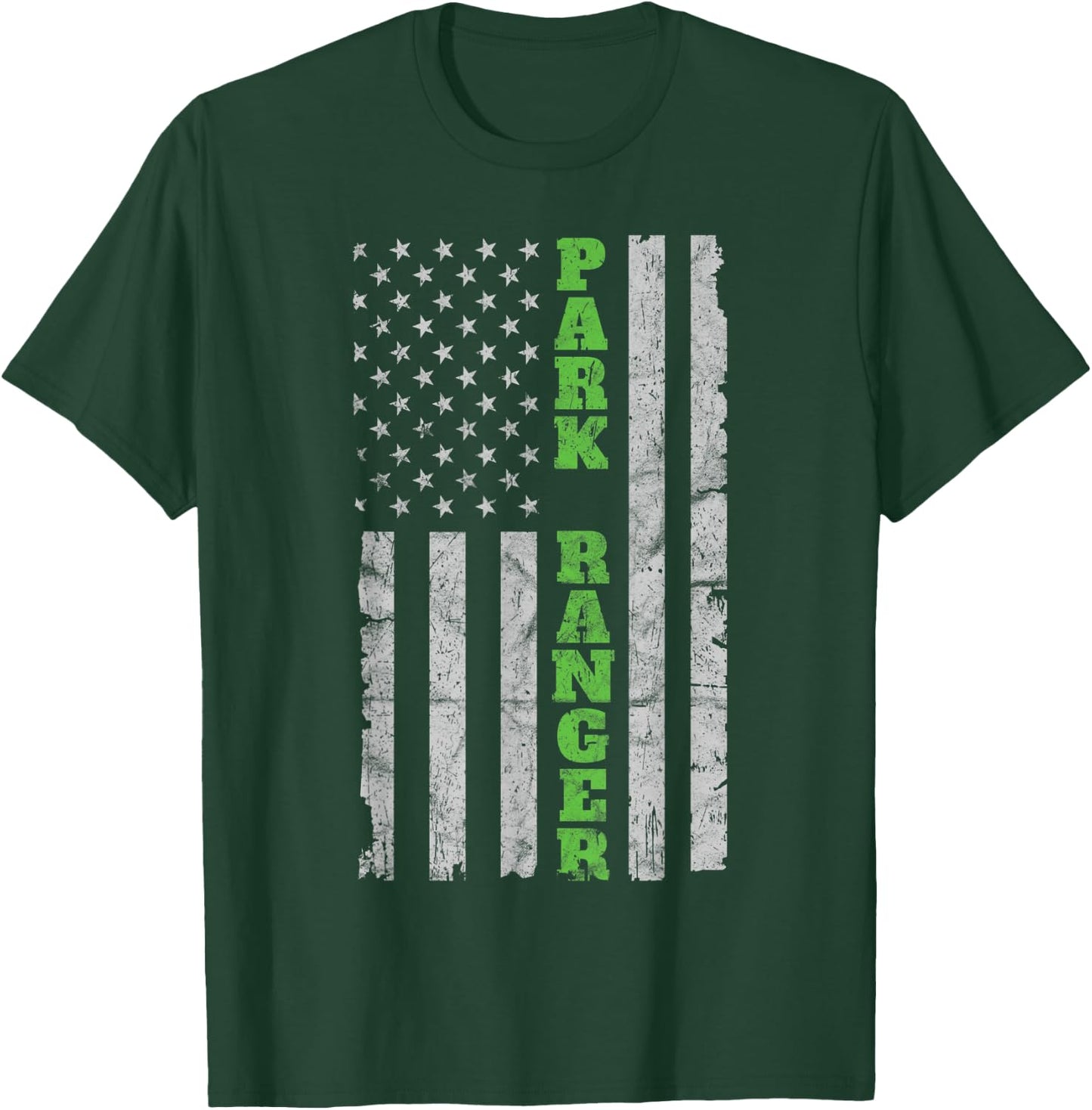 USA Park Ranger - American Flag T-Shirt - T-Shirt | Forest