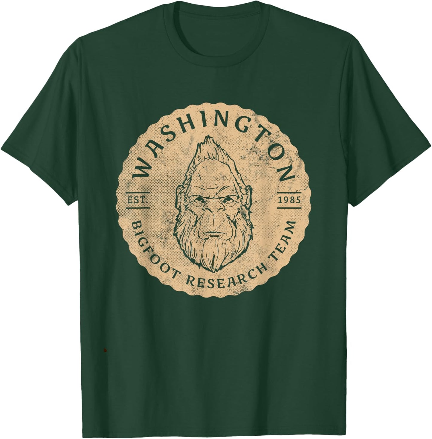 Bigfoot Research Team for Washington Sasquatch Believers T-Shirt - T-Shirt | Forest