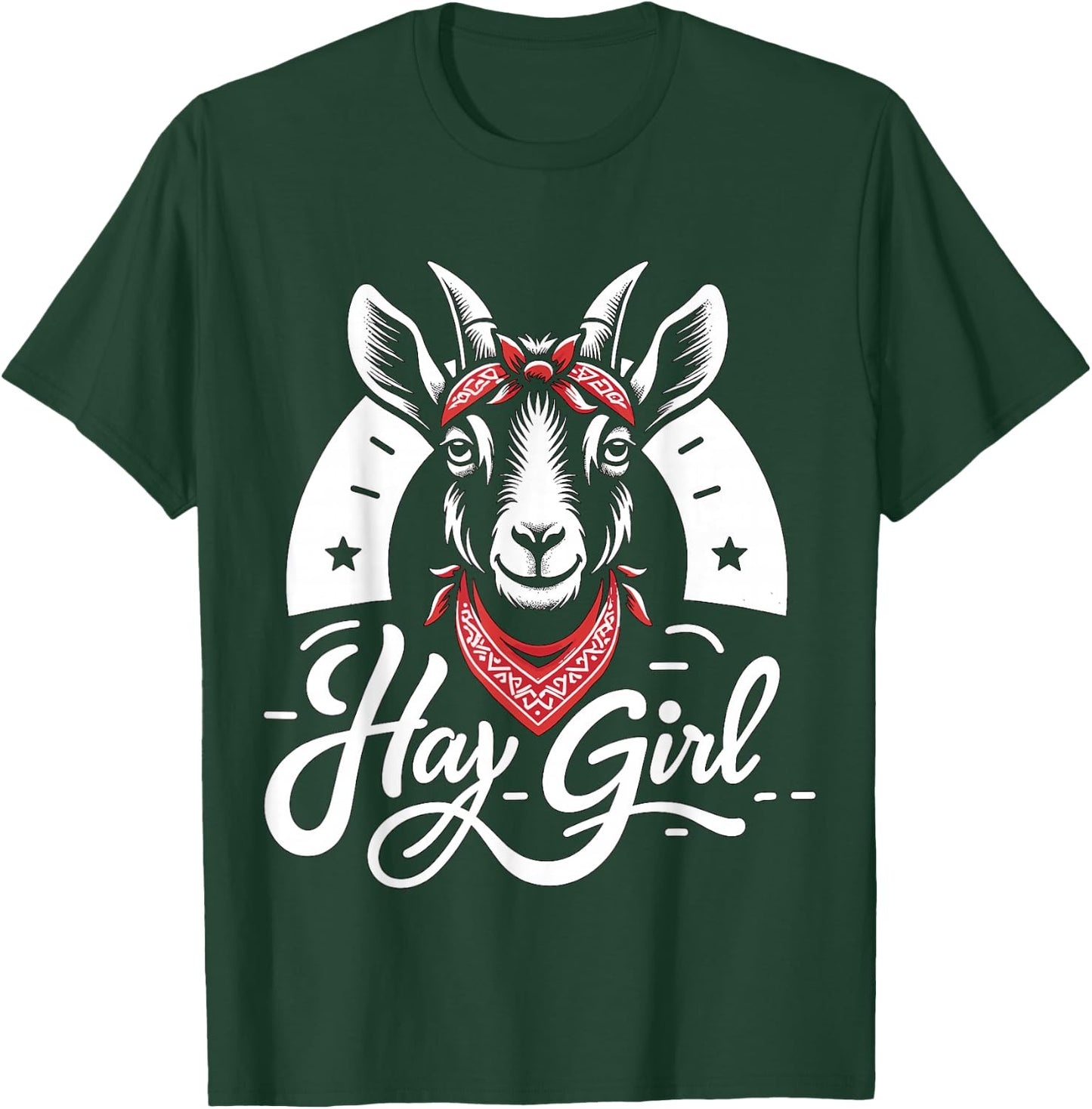 Hay Girl Goat Farm Girl Rancher T-Shirt - T-Shirt | Forest