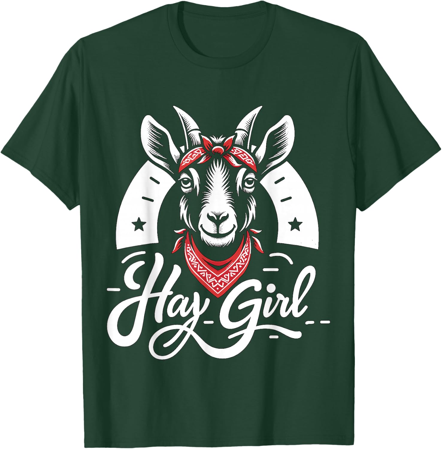 Hay Girl Goat Farm Girl Rancher T-Shirt - T-Shirt | Forest