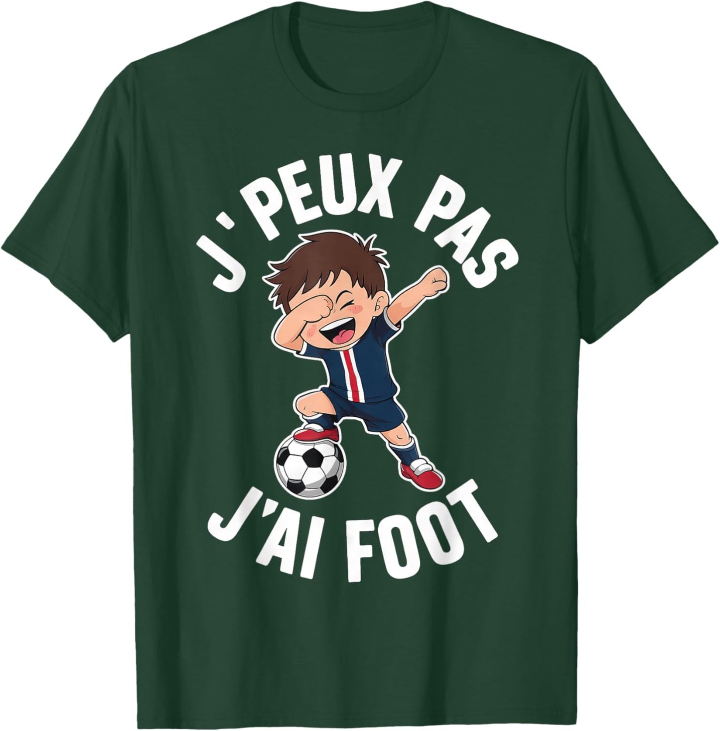 J´Peux Pas J´Ai Football Boys' , Black, S T-Shirt - T-Shirt | Forest