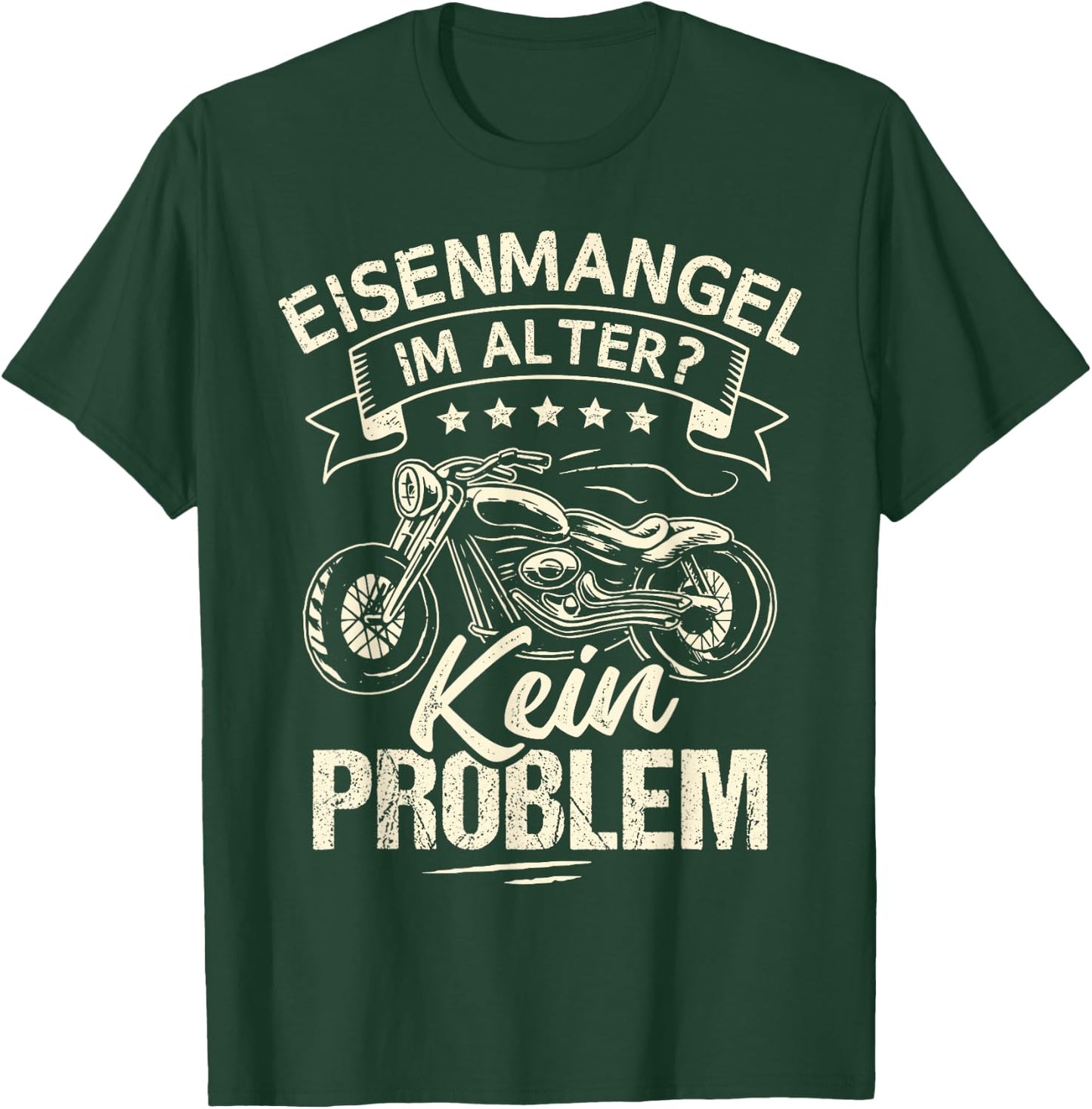 Eisenmack im Alter keine Problem Motorcycle Chopper T-Shirt - T-Shirt | Forest