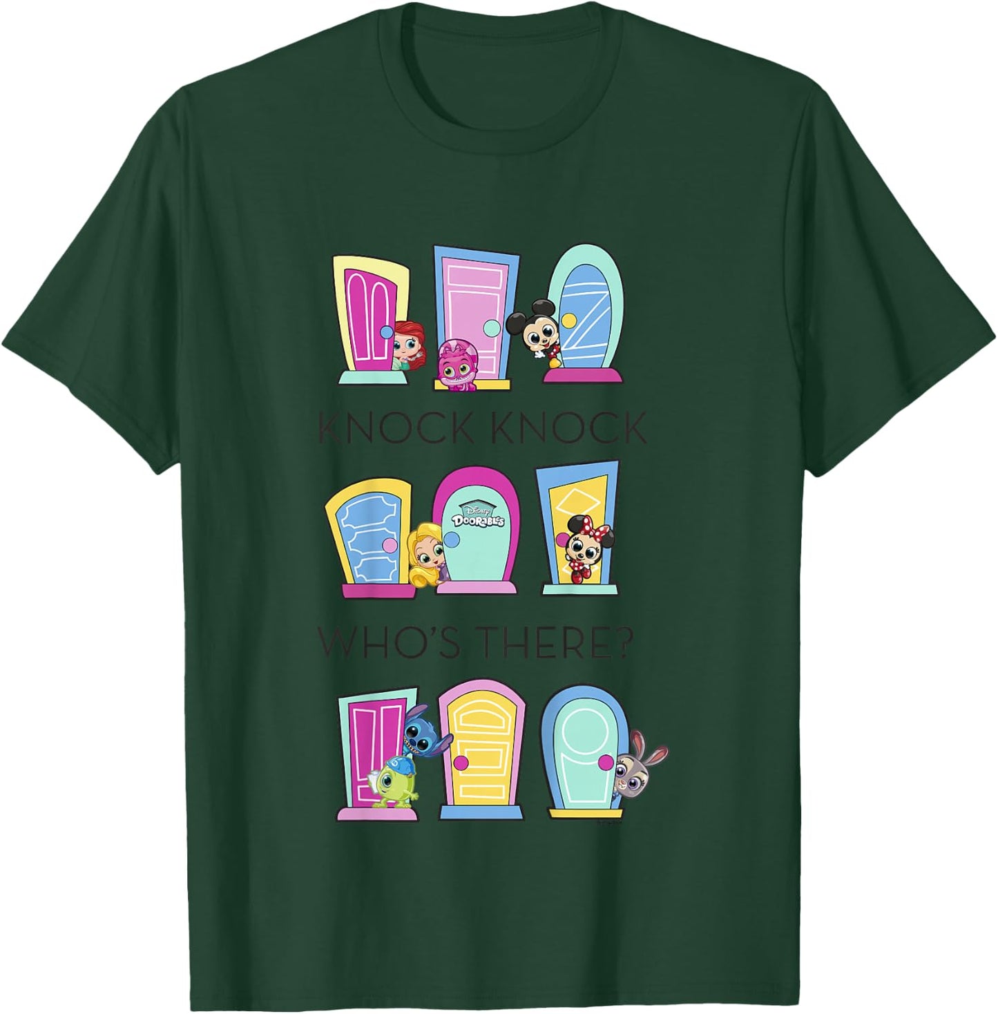 Disney Doorables Colorful Doors Knock Knock Graphic T-Shirt - T-Shirt | Forest