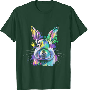 Bunny Hare Watercolor Pet Animal T-Shirt - T-Shirt | Forest