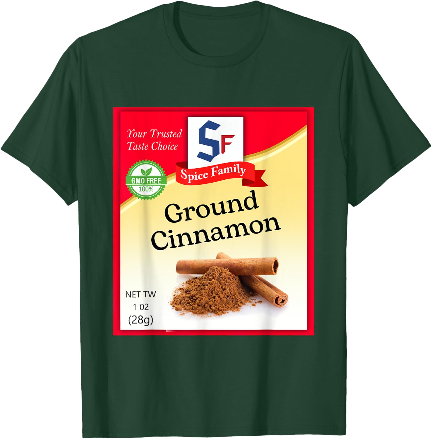 Ground Cinnamon Condiment Holiday Spice Group Costumes T-Shirt - T-Shirt | Forest