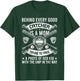 Behind Every Good Catcher Is A Mom Baseball Lover T-Shirt - T-Shirt | Forest