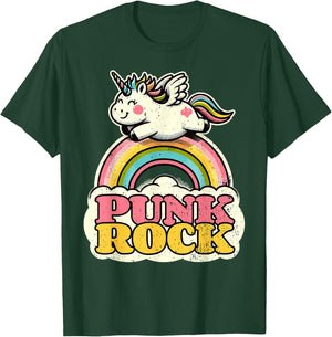 Punk Rock Unicorn I Punk Rock T-Shirt - T-Shirt | Forest