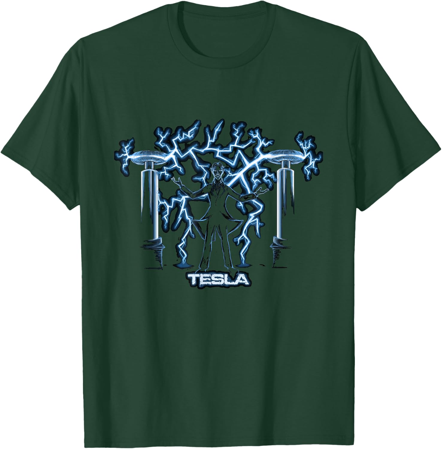 Nikola Tesla, Verrückter Wissenschaftler | Science Engineering T-Shirt - T-Shirt | Forest
