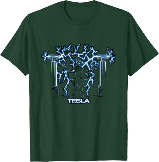 Nikola Tesla, Verrückter Wissenschaftler | Science Engineering T-Shirt - T-Shirt | Forest