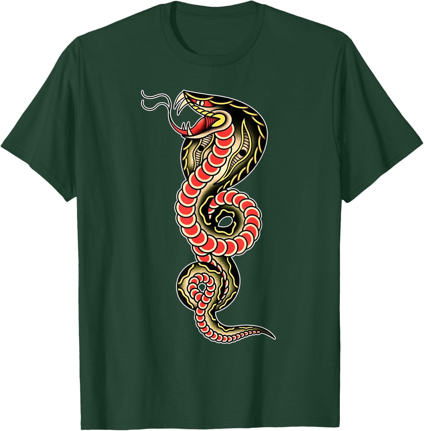 Cobra Snake x King Cobra Snake Serpent T-Shirt - T-Shirt | Forest