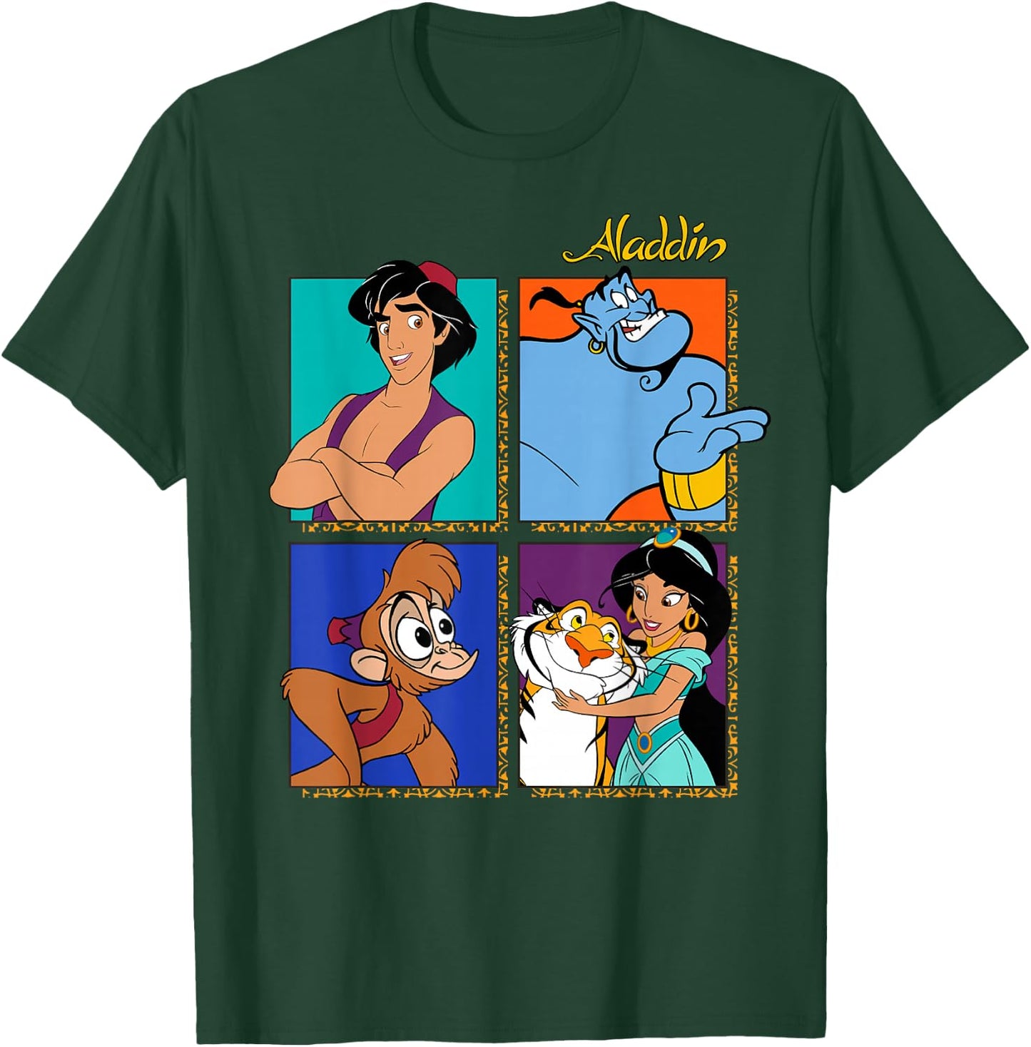 Disney Aladdin Group Shot Box Up T-Shirt - T-Shirt | Forest