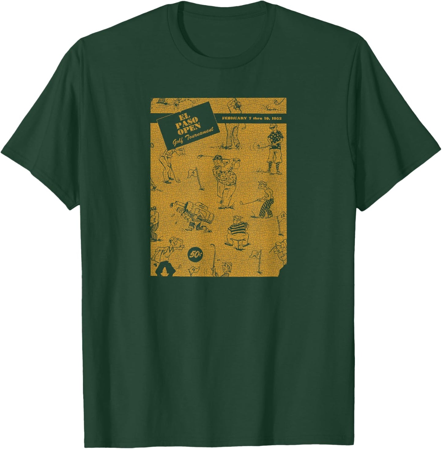 PGA Tour Vintage El Paso Open Officially Licensed T-Shirt - T-Shirt | Forest