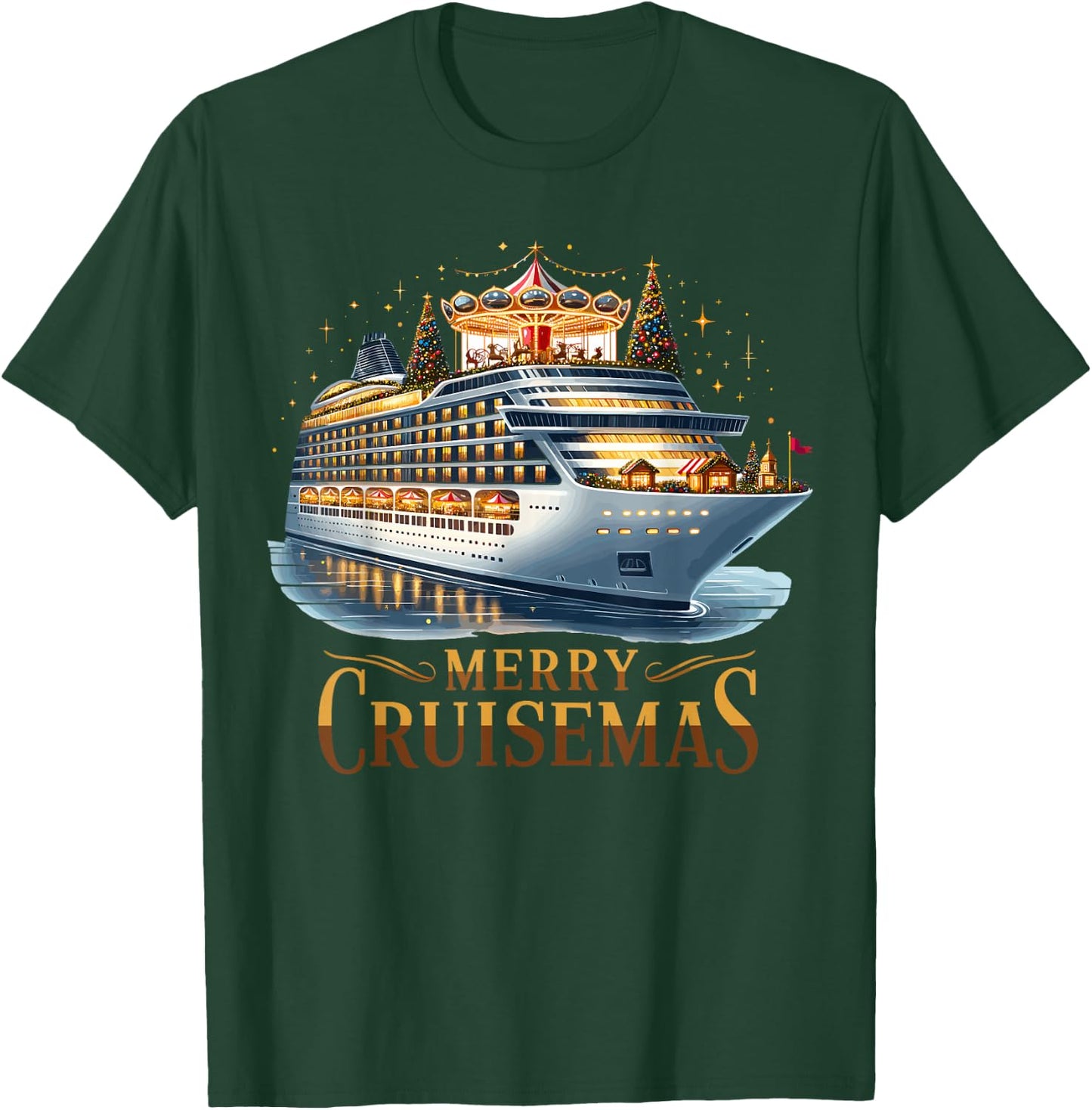 Merry Cruisemas - Cruise Mas T-Shirt - T-Shirt | Forest