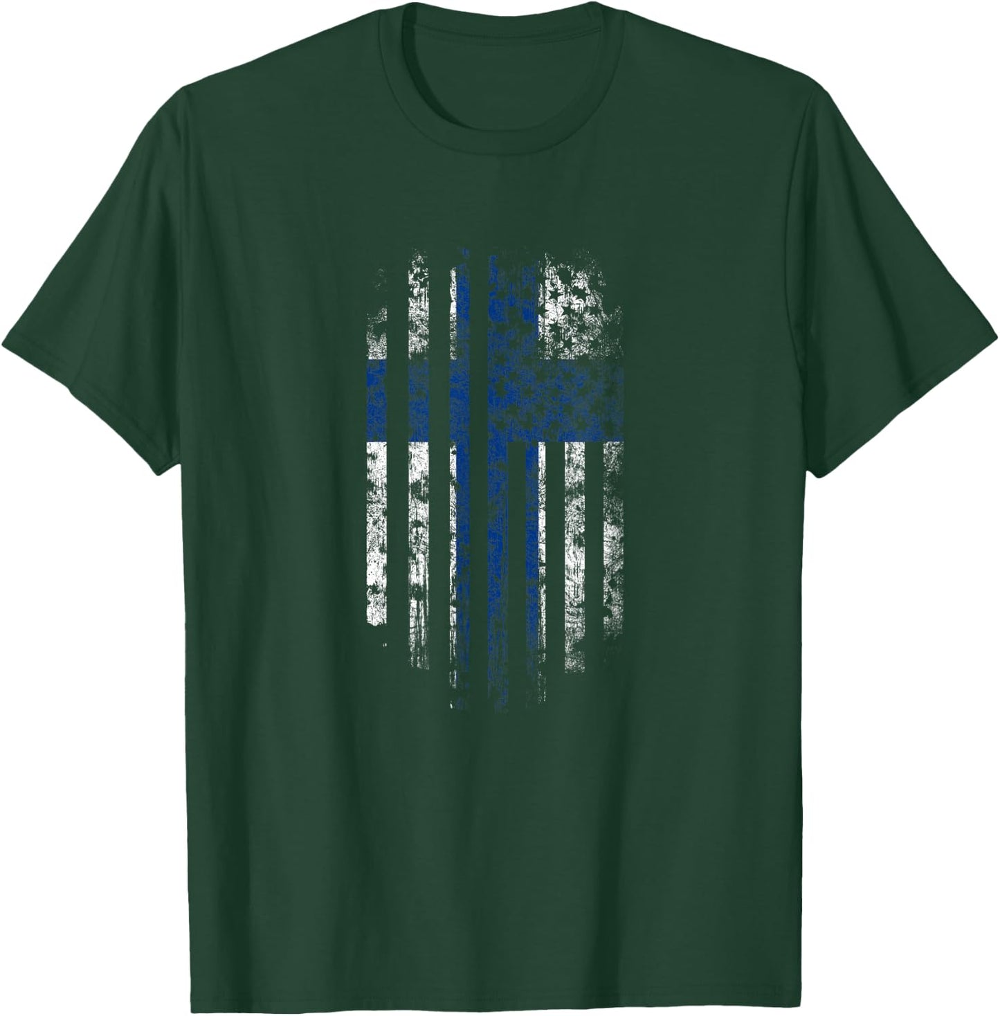 Finnish American Flag - Finland and USA Pride Women Kids Men T-Shirt - T-Shirt | Forest