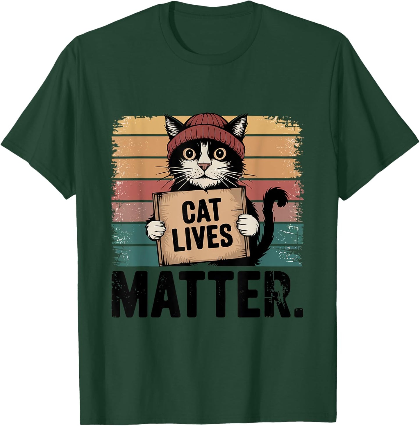 Donald Trump 2024 Cats Lives Matter Please Don't Eat My Cat Men Women T-Shirt - T-Shirt | Forest