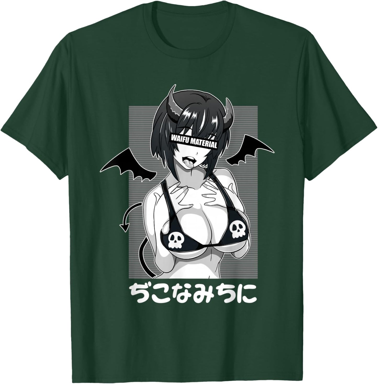 Anime Waifu Hentai Anime Lover Anime Girl Japanese Aesthetic , black T-Shirt - T-Shirt | Forest