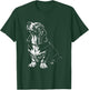 Basset Hound Portrait Minimalist Art T-Shirt - T-Shirt | Forest