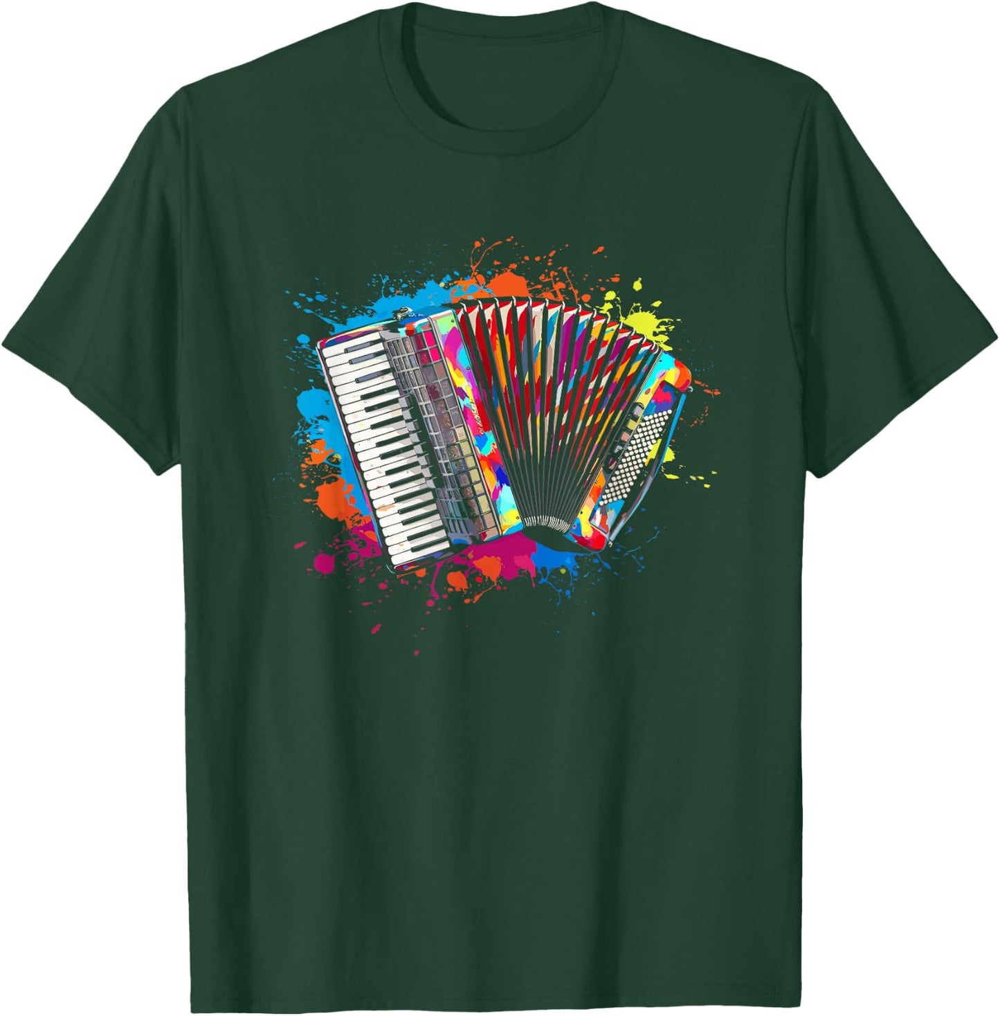 Accordéon Instrument Folklorique - Musique Accordéon T-Shirt - T-Shirt | Forest