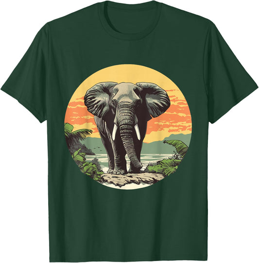 Elephant in Nature, Elephant T-Shirt - T-Shirt | Forest