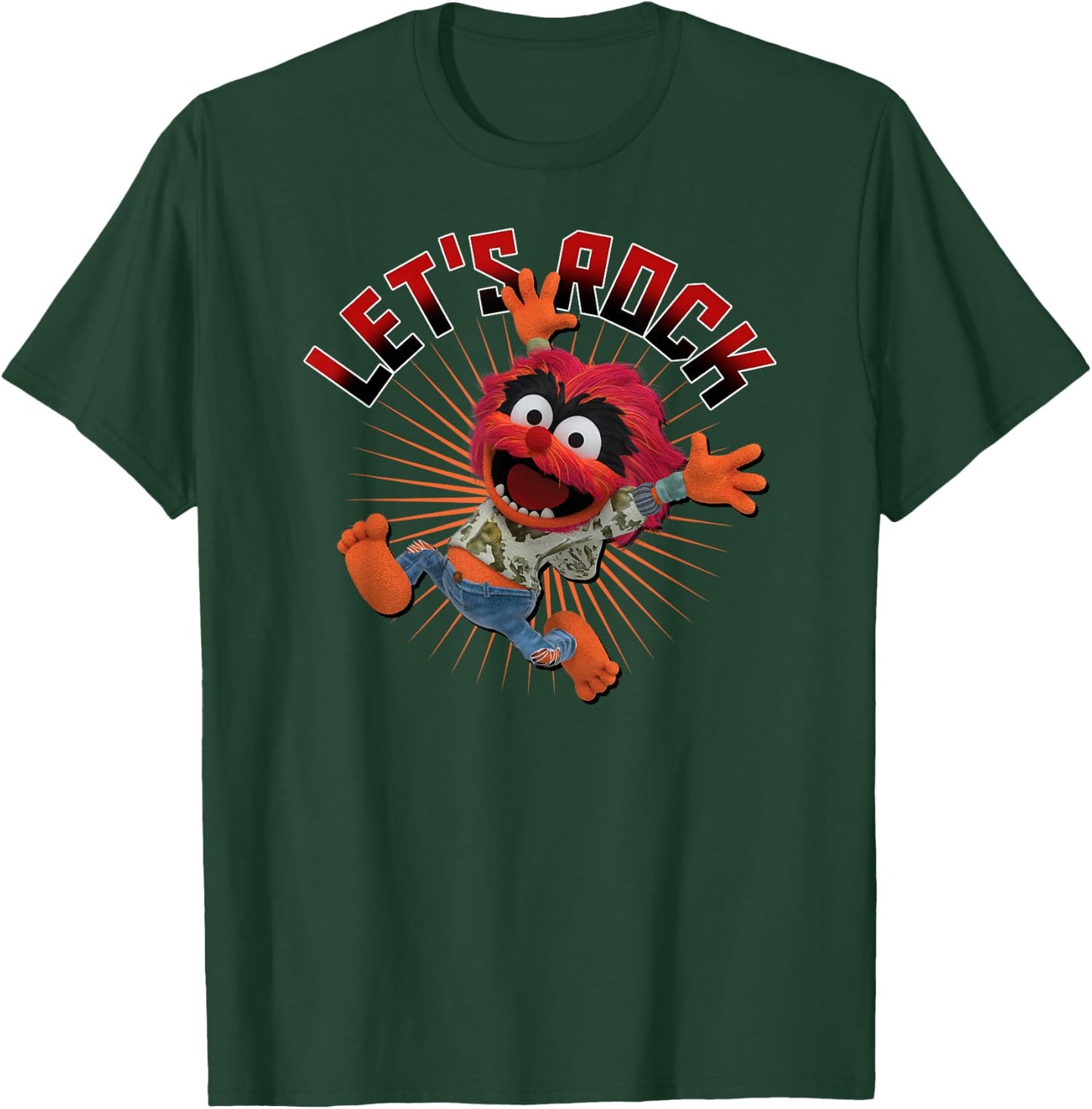 Disney - Let's Rock Muppet Babies Animal T-Shirt - T-Shirt | Forest