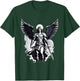 Christian Archangel Saint Michael , Black, S T-Shirt - T-Shirt | Forest