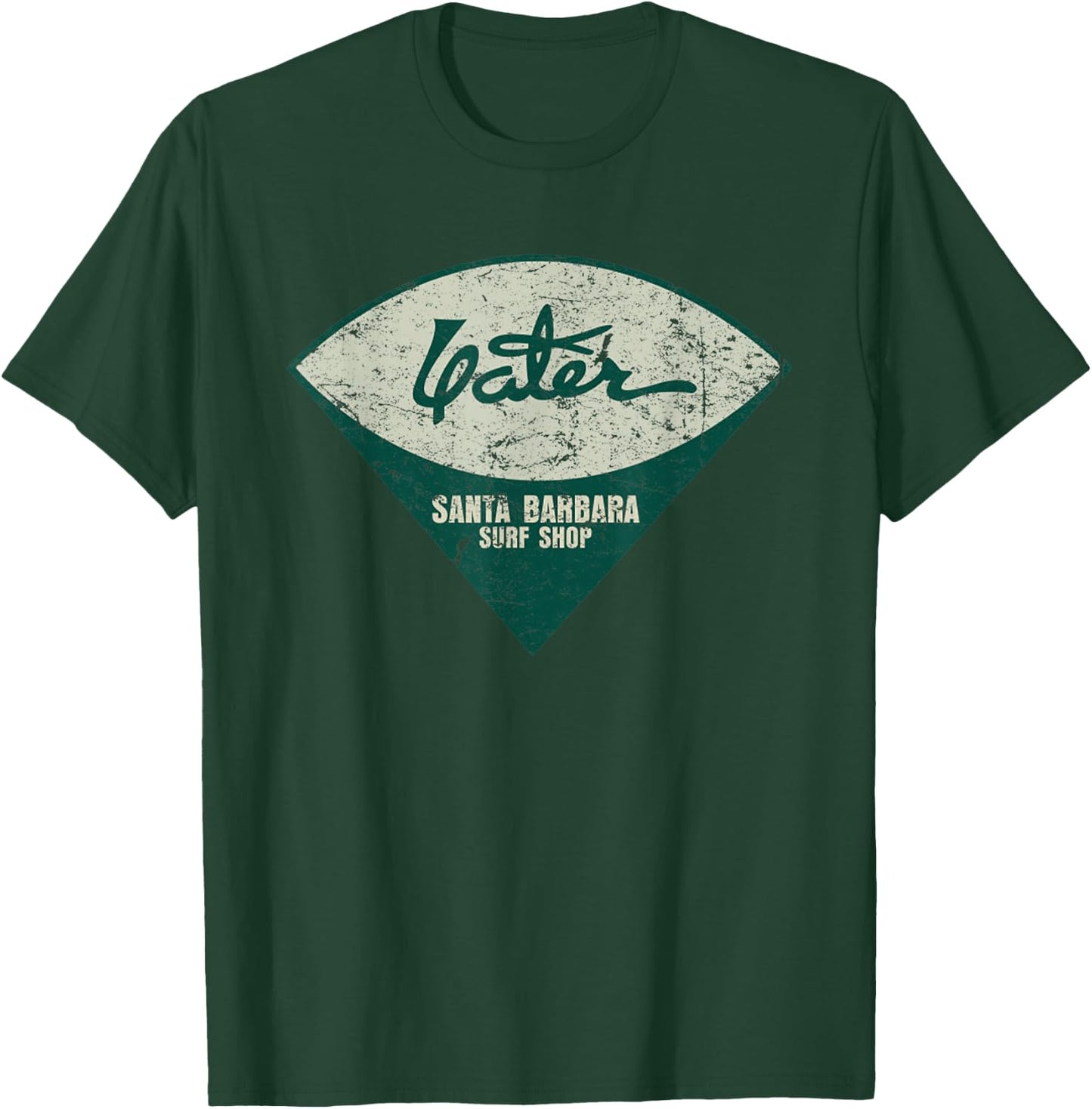 Vintage Yater Surf Surfboards Distressed Men And Women T-Shirt - T-Shirt | Forest