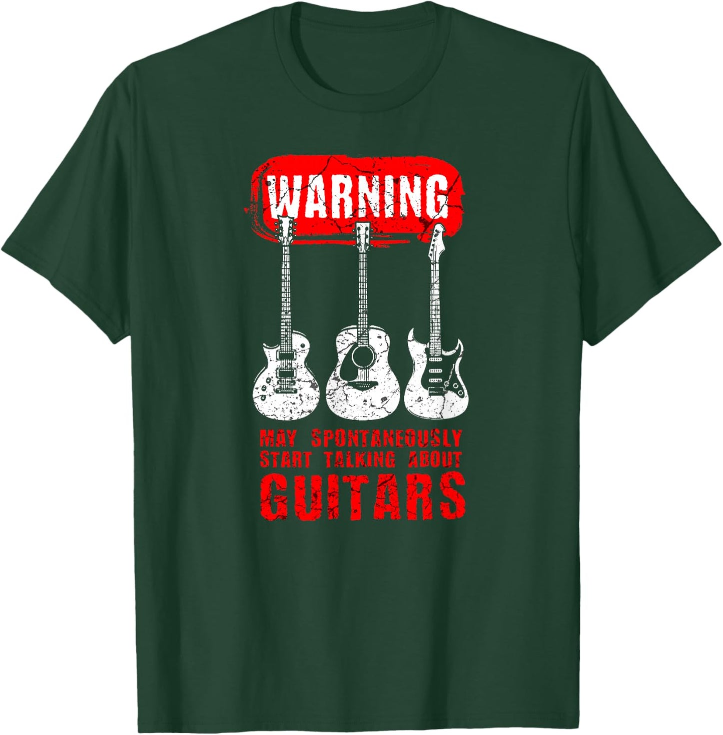 Guitar Shirt for a Guitarist or Player of a Guitar T-Shirt - T-Shirt | Forest