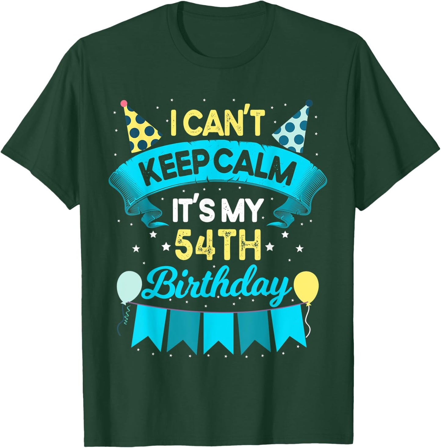 54 Year Old Men Women Birthday Gift It's My 54th Birthday T-Shirt - T-Shirt | Forest