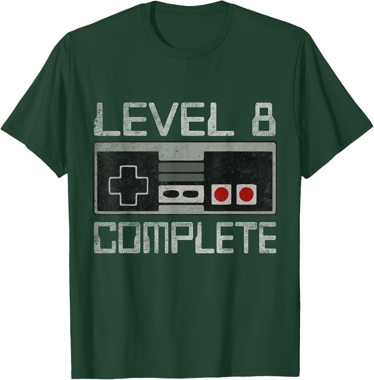 Level 8 Complete 8 Year 8th Wedding Anniversary Her T-Shirt - T-Shirt | Forest