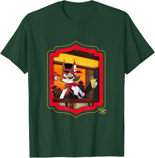 Hazbin Hotel - Husk , black T-Shirt - T-Shirt | Forest