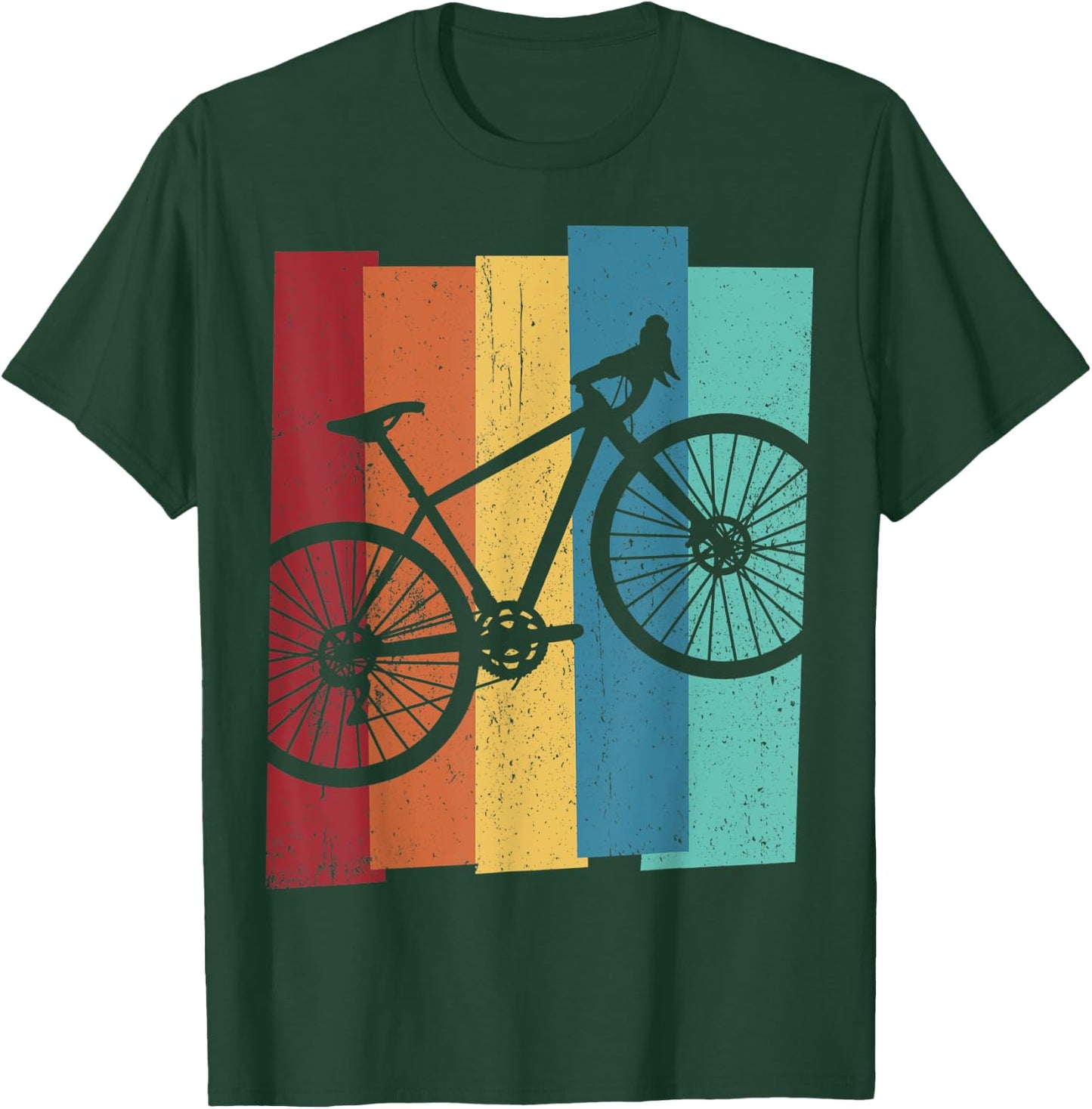 Gravel Bike Kleidung, Erwachsene Fahrrad Geschenk T-Shirt - T-Shirt | Forest