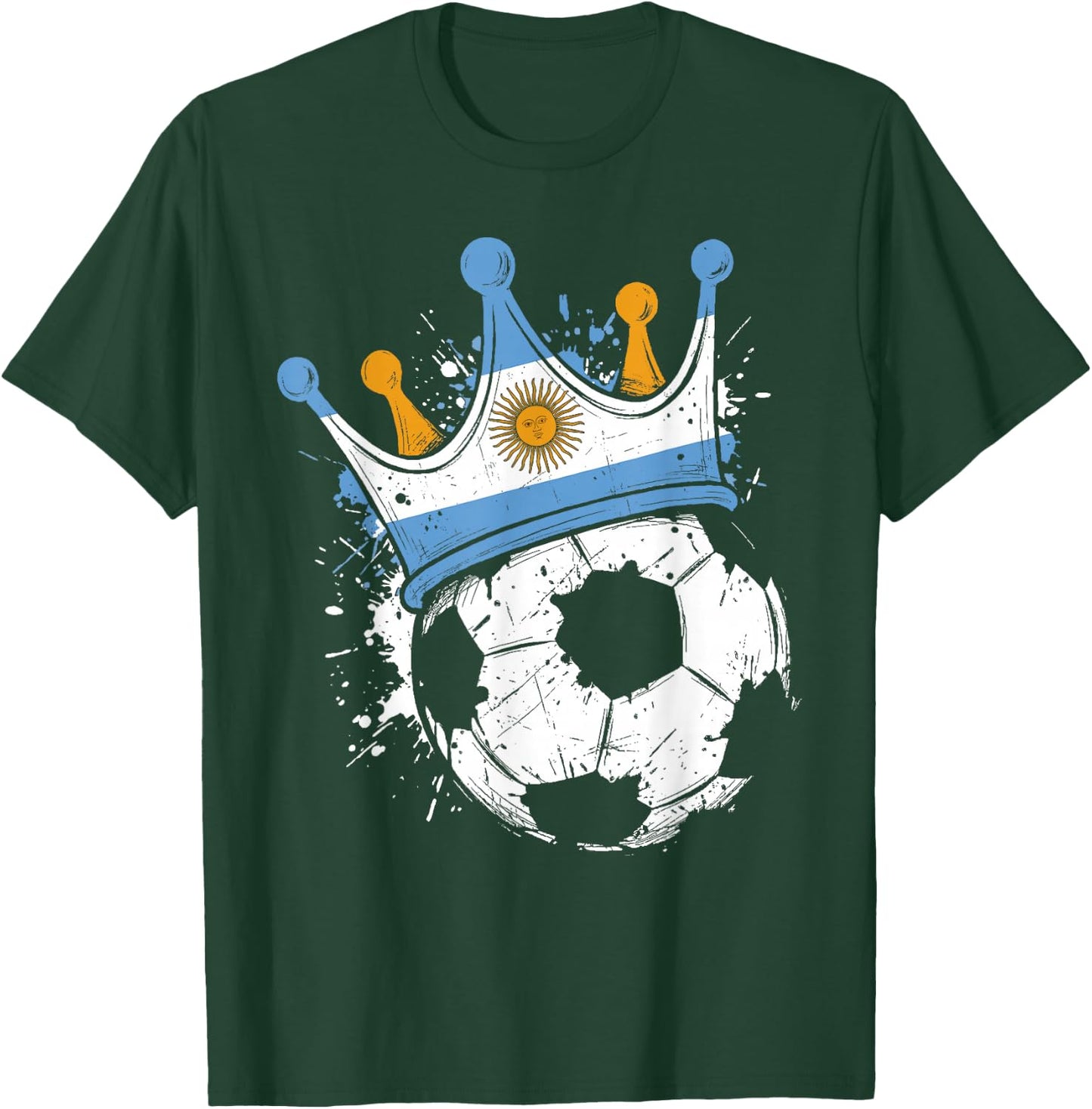 Argentinian Flag Novelty Argentina T-Shirt - T-Shirt | Forest