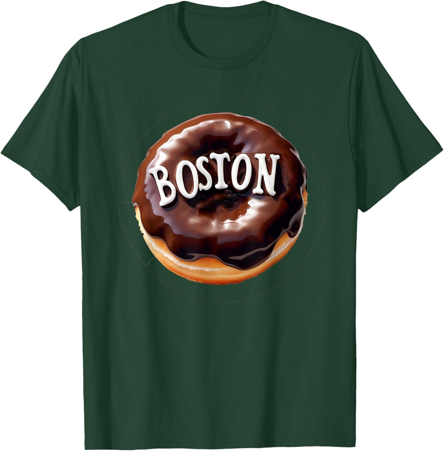 Boston Cream Donut with Text T-Shirt - T-Shirt | Forest