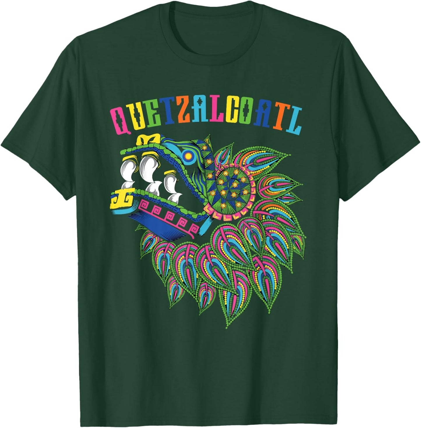 Aztec God Quetzalcoatl Cool Snake Dragon Inca Maya Gifts T-Shirt - T-Shirt | Forest