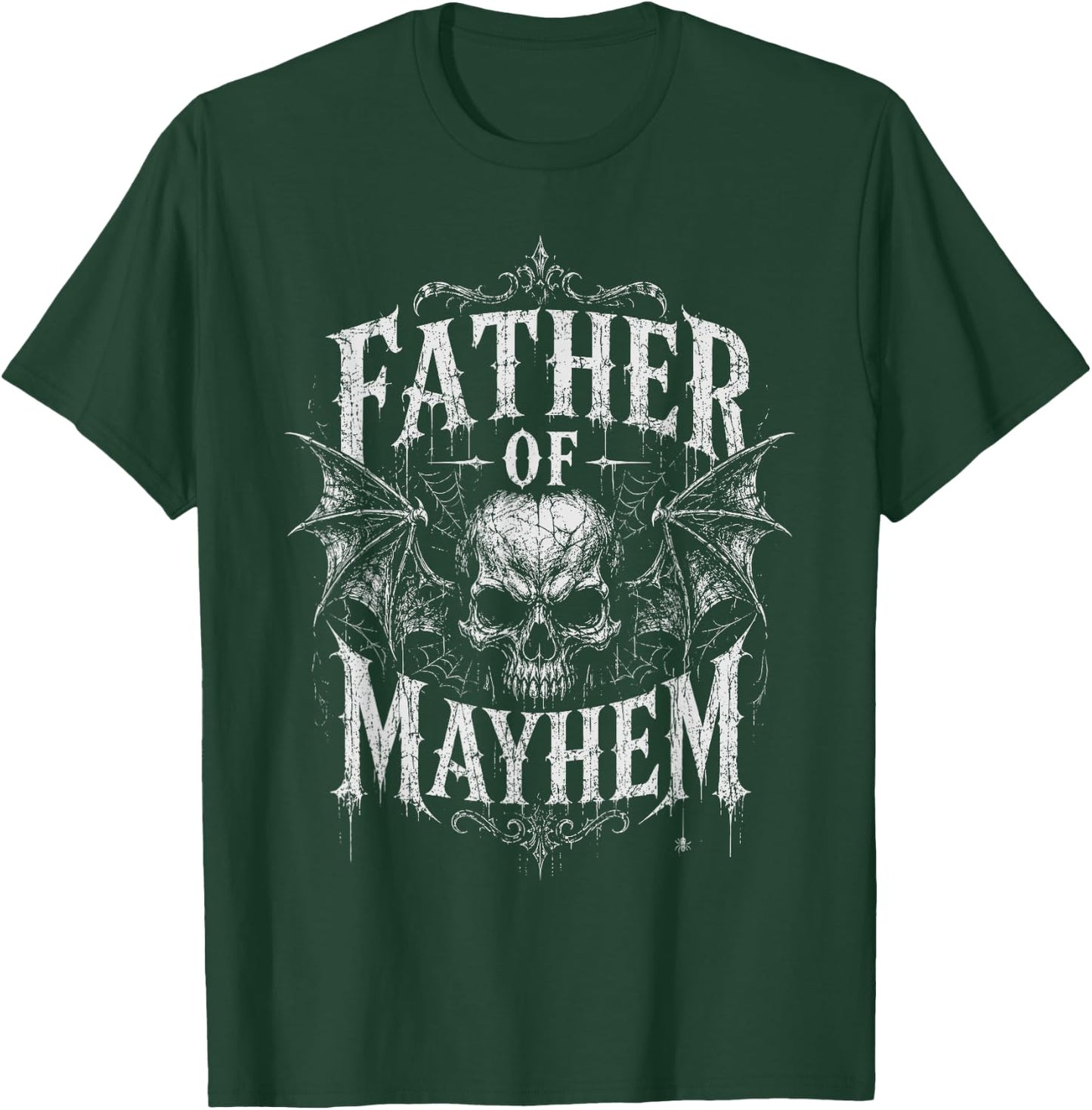 Father's Day Father of Mayhem Funny Dad T-Shirt - T-Shirt | Forest