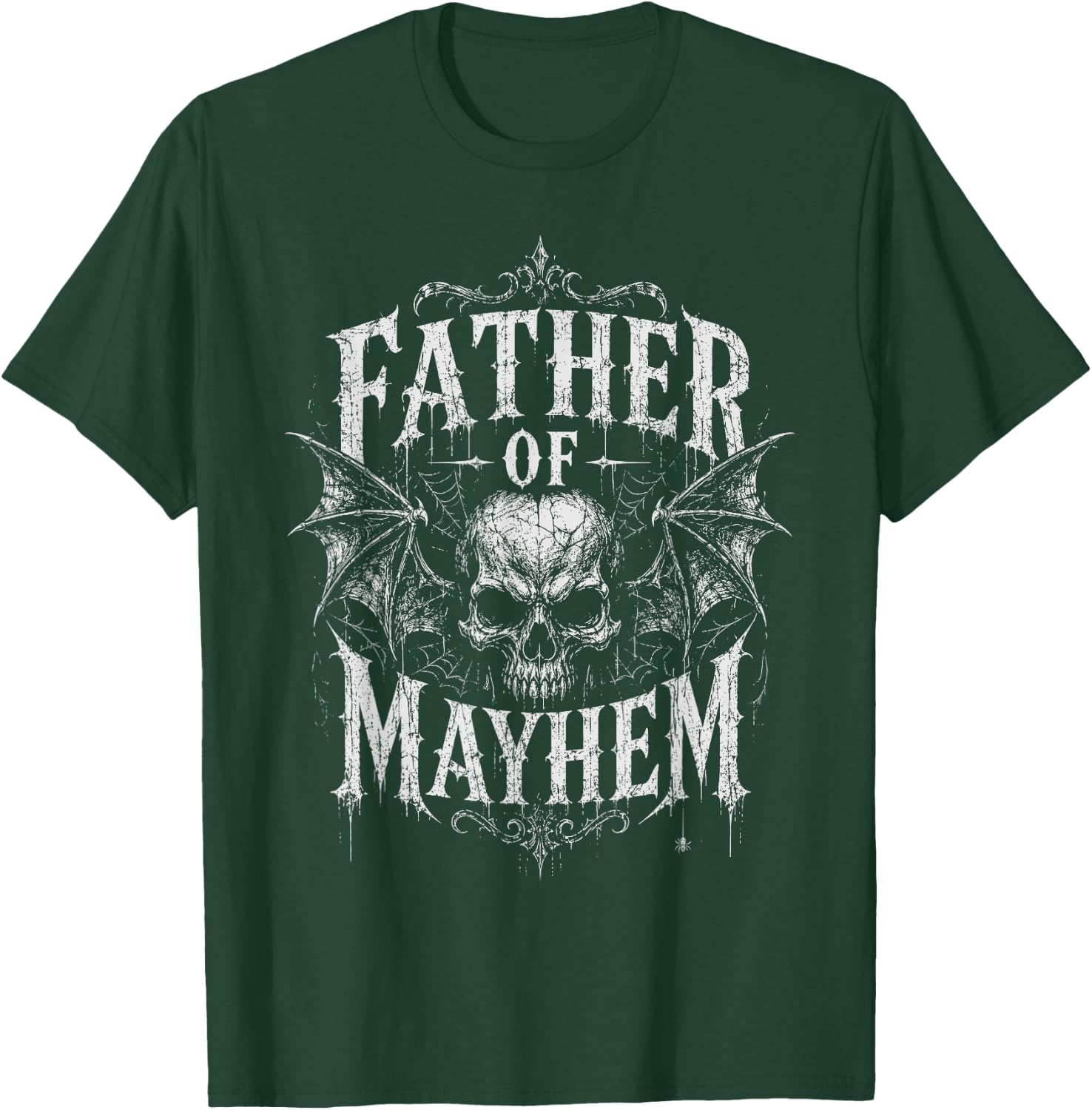 Father's Day Father of Mayhem Funny Dad T-Shirt - T-Shirt | Forest