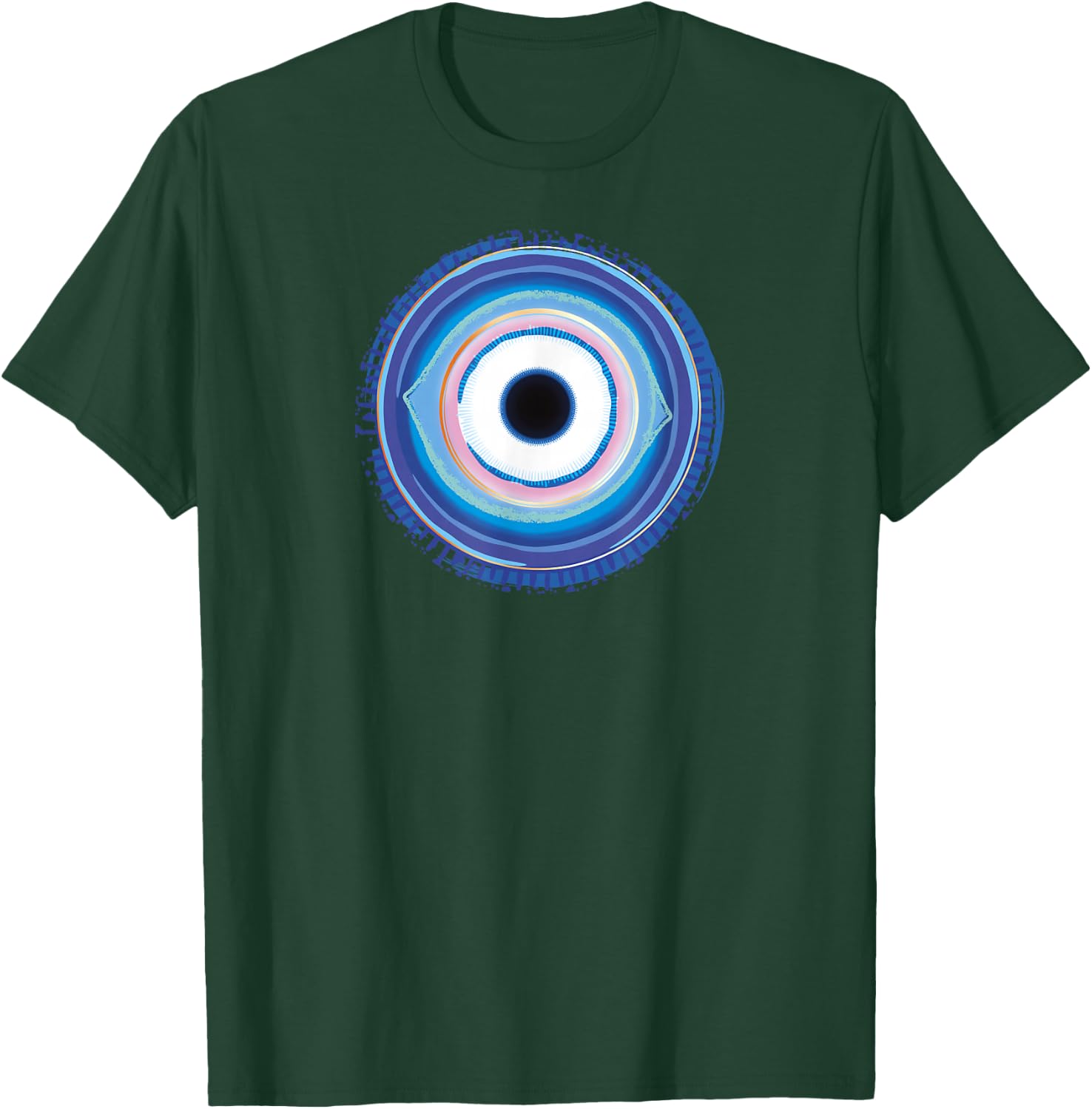 Evil Eye Shirt Turkish Eye Nazar Protection Charm T-Shirt - T-Shirt | Forest