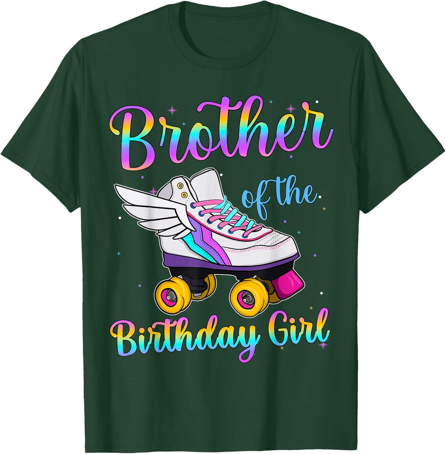 Brother of the Birthday girl Rolling skate Family Party T-Shirt - T-Shirt | Forest