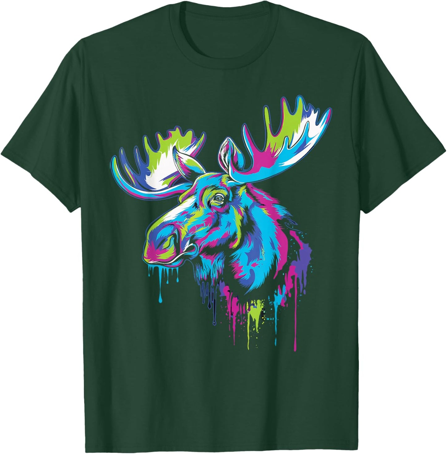 Moose Graphic , -Adults, Black, Small, Short Sleeve, , Modern, Classic, Graphic, , 1 Count T-Shirt - T-Shirt | Forest